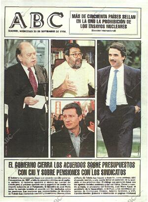 ABC MADRID 25-09-1996 página 1