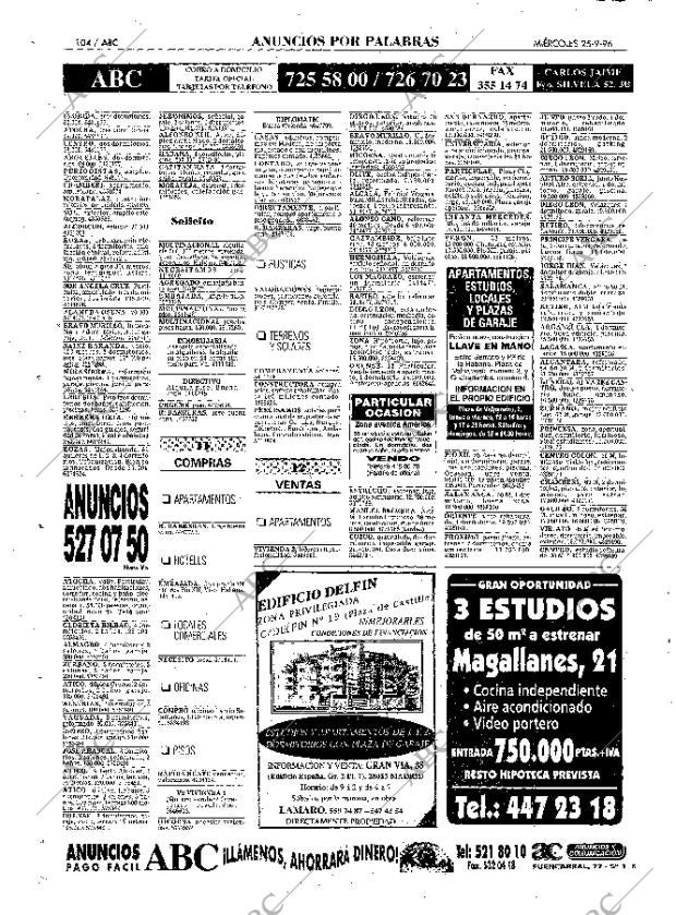 ABC MADRID 25-09-1996 página 104