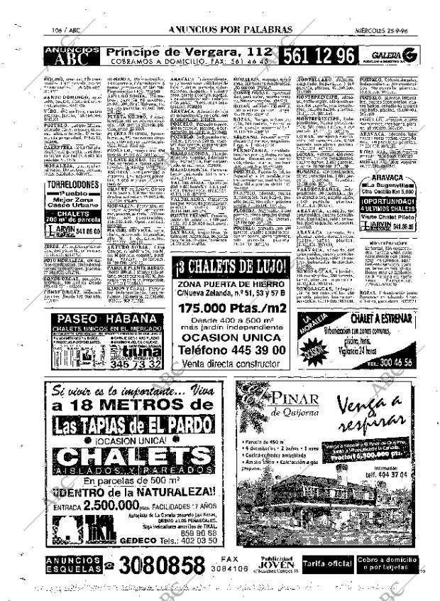 ABC MADRID 25-09-1996 página 106