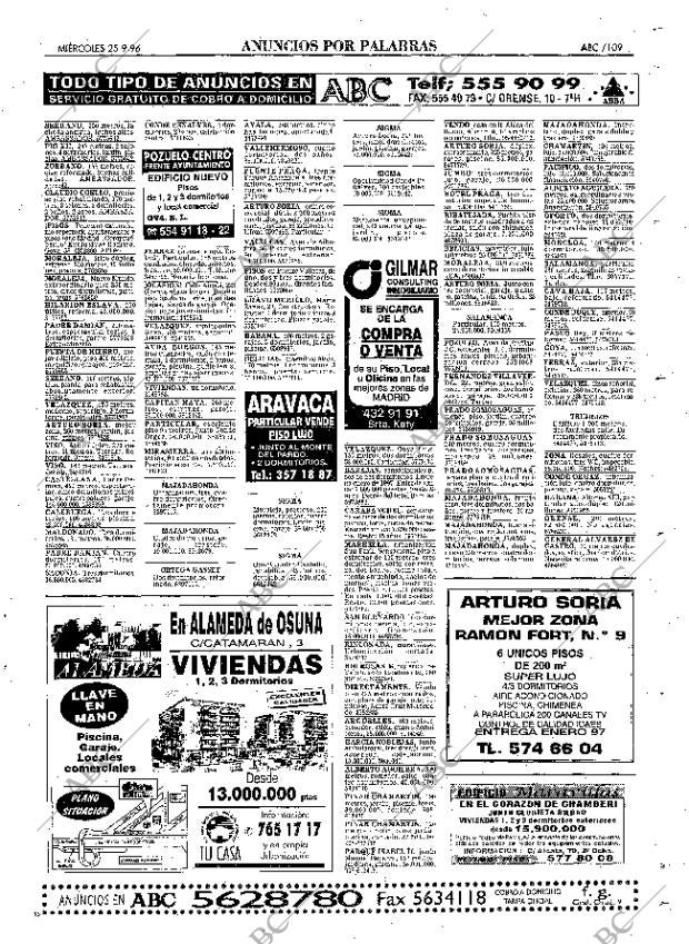 ABC MADRID 25-09-1996 página 109