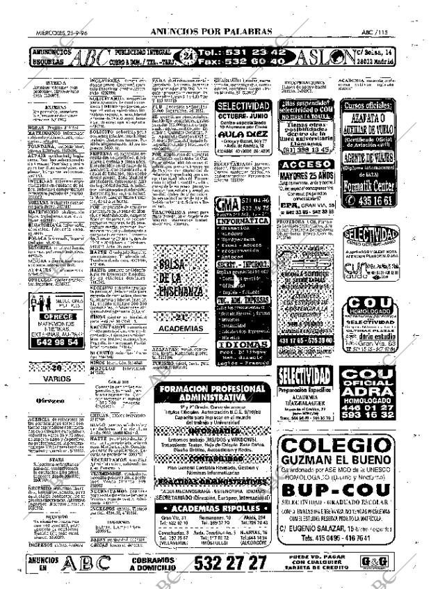 ABC MADRID 25-09-1996 página 115