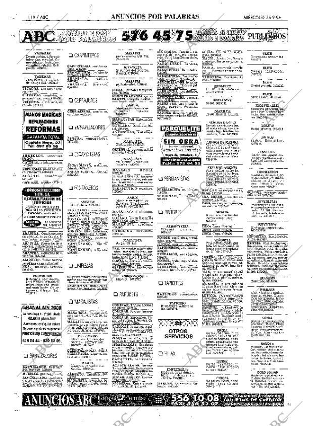ABC MADRID 25-09-1996 página 118