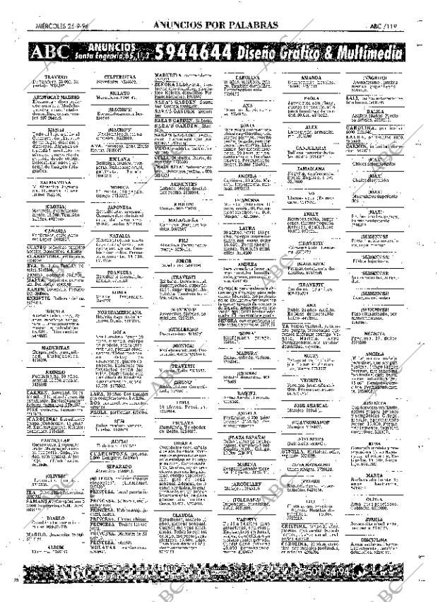 ABC MADRID 25-09-1996 página 119