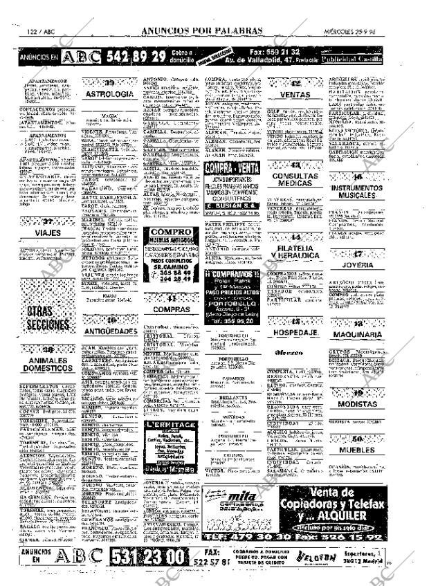 ABC MADRID 25-09-1996 página 122