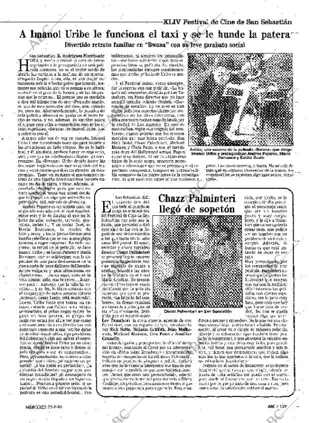 ABC MADRID 25-09-1996 página 129