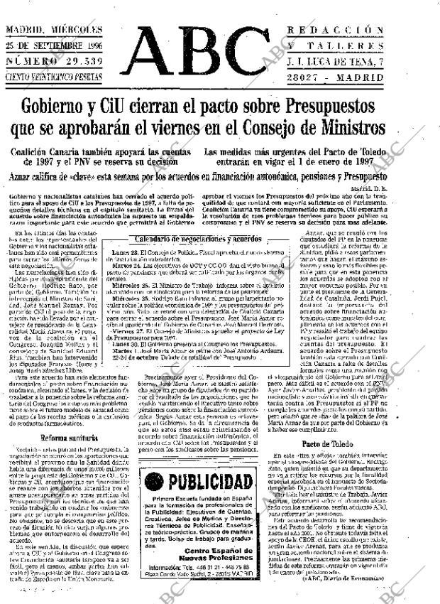 ABC MADRID 25-09-1996 página 15
