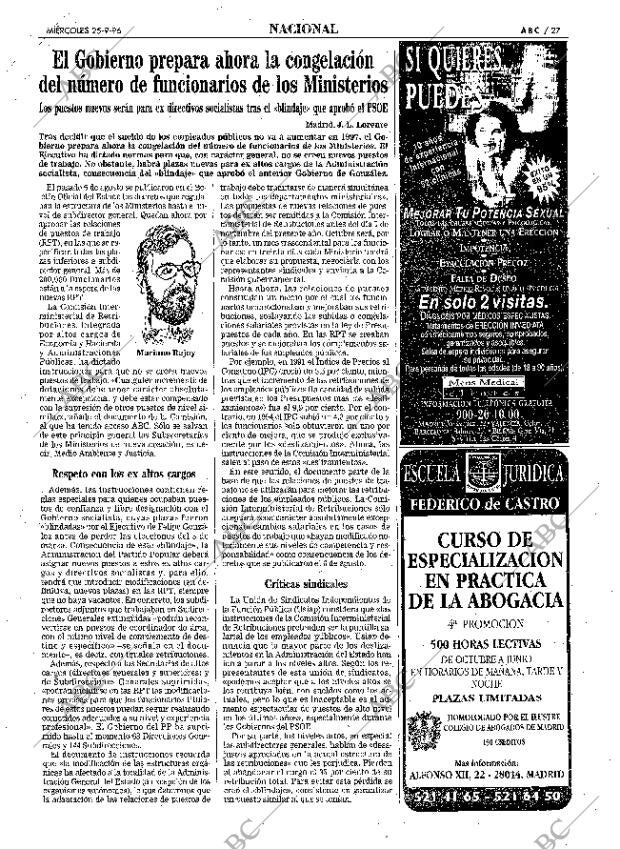 ABC MADRID 25-09-1996 página 27