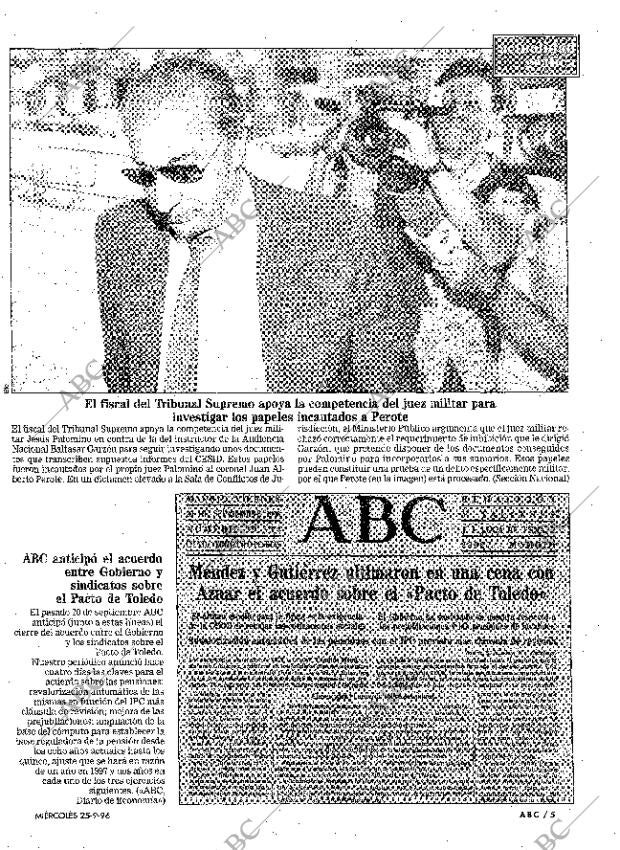 ABC MADRID 25-09-1996 página 5