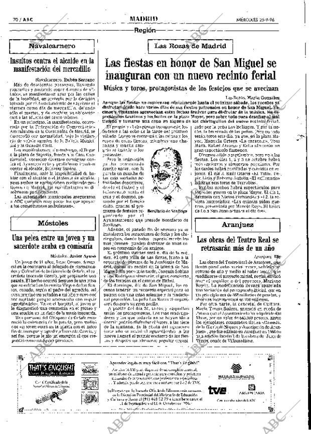 ABC MADRID 25-09-1996 página 70
