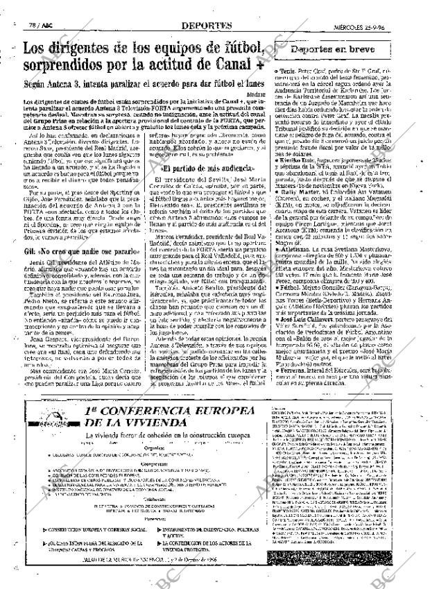 ABC MADRID 25-09-1996 página 78