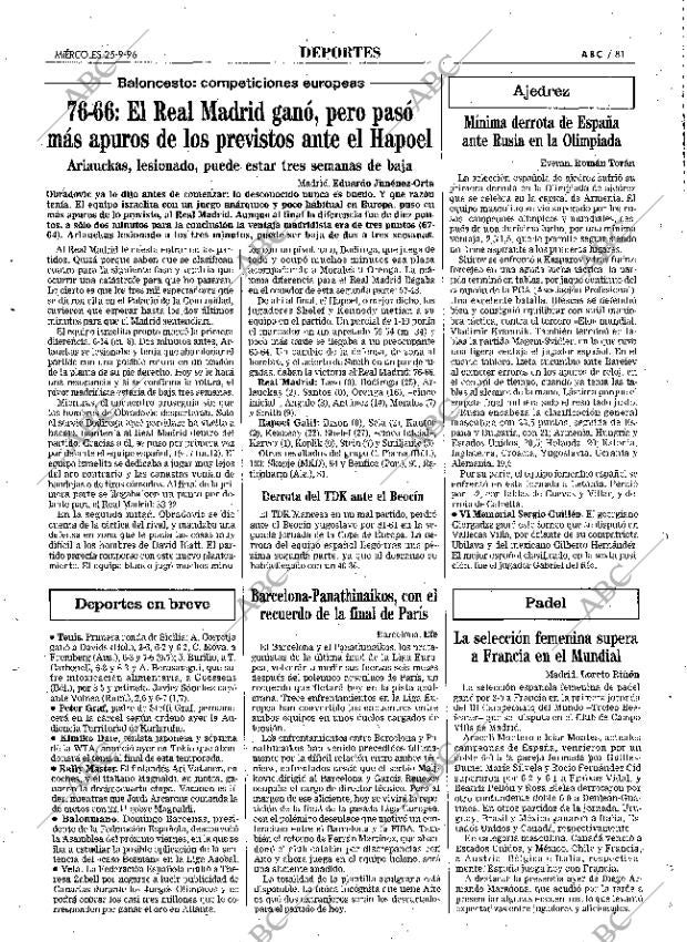 ABC MADRID 25-09-1996 página 81