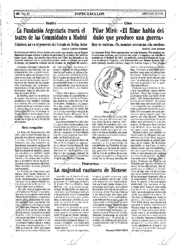 ABC MADRID 25-09-1996 página 82