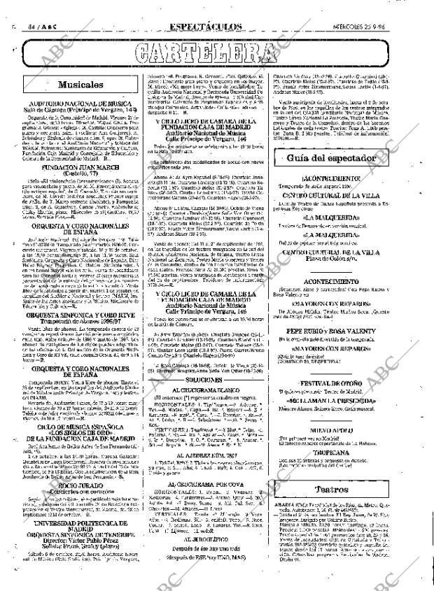 ABC MADRID 25-09-1996 página 84