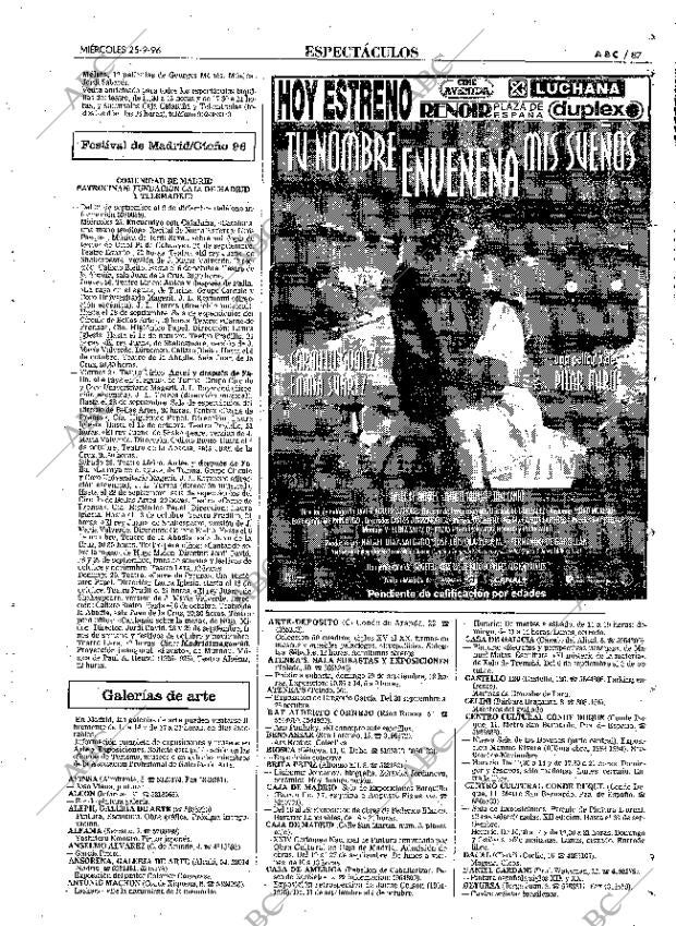ABC MADRID 25-09-1996 página 87