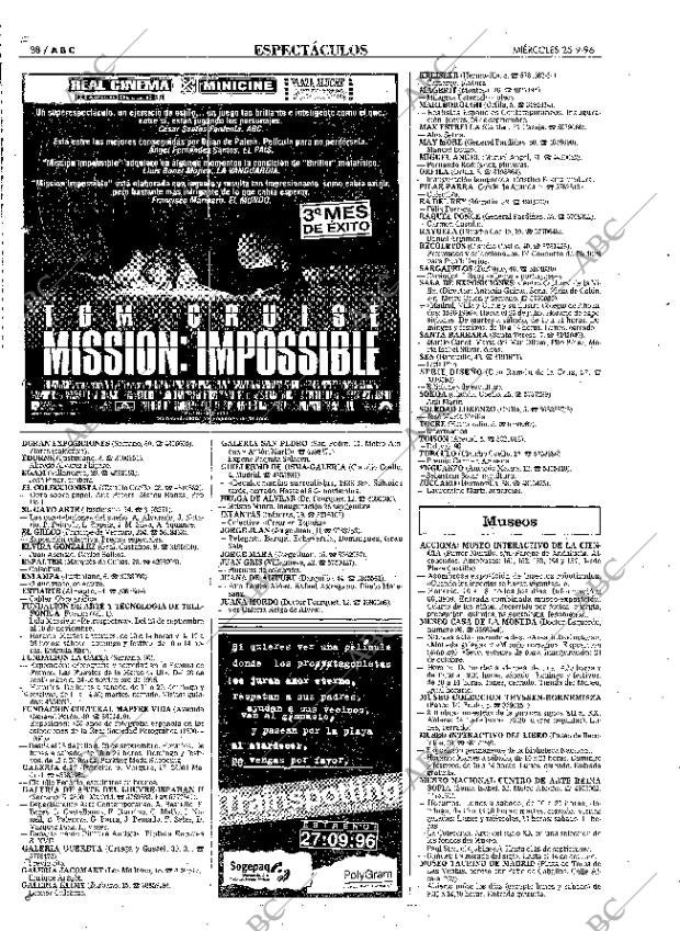 ABC MADRID 25-09-1996 página 88