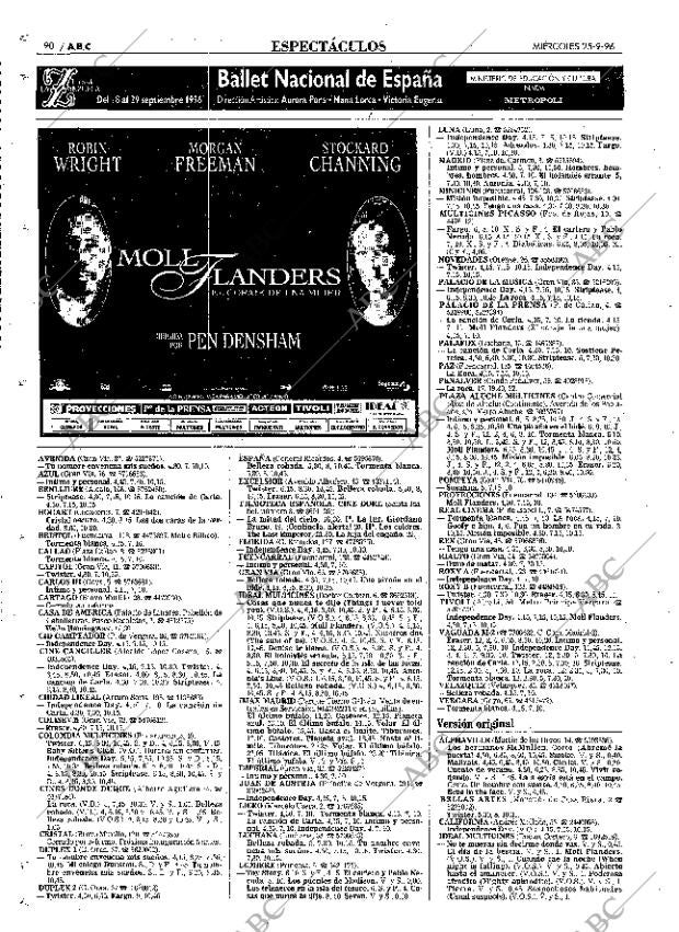 ABC MADRID 25-09-1996 página 90