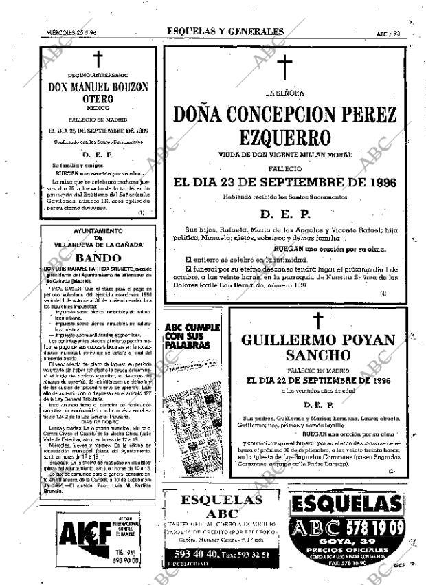 ABC MADRID 25-09-1996 página 93