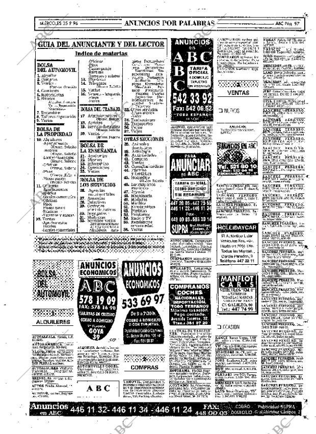 ABC MADRID 25-09-1996 página 97