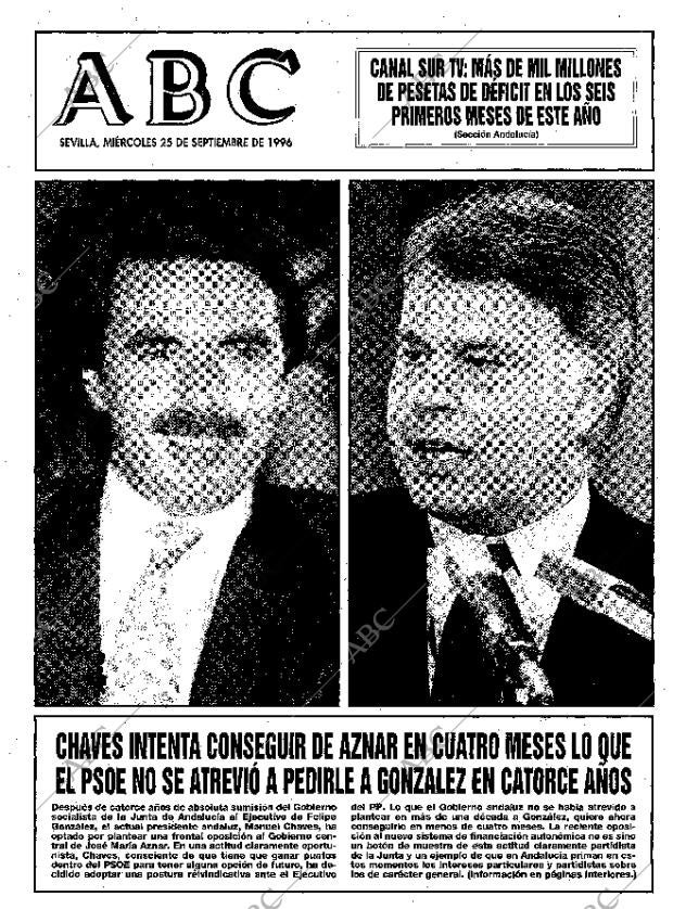 ABC SEVILLA 25-09-1996 página 1