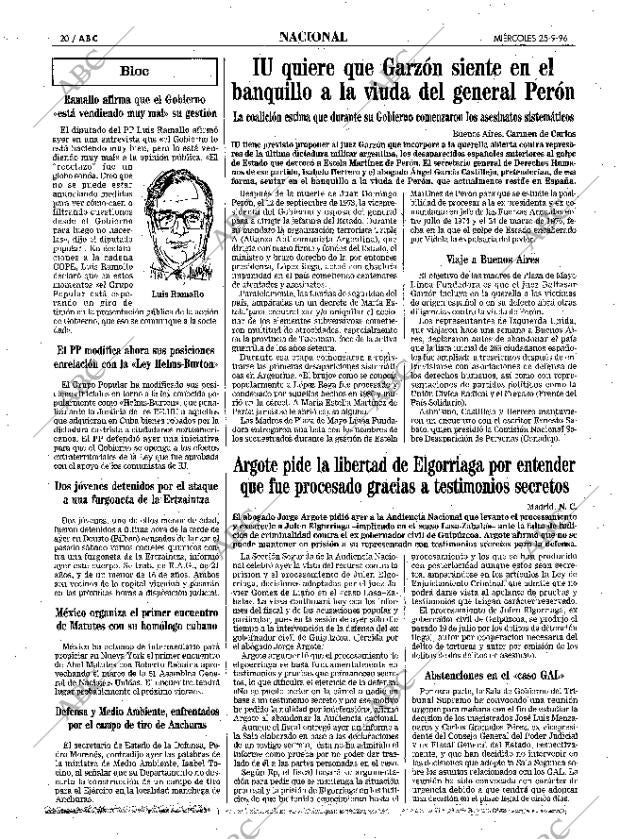 ABC SEVILLA 25-09-1996 página 20