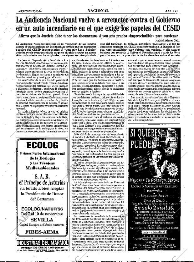 ABC SEVILLA 25-09-1996 página 21