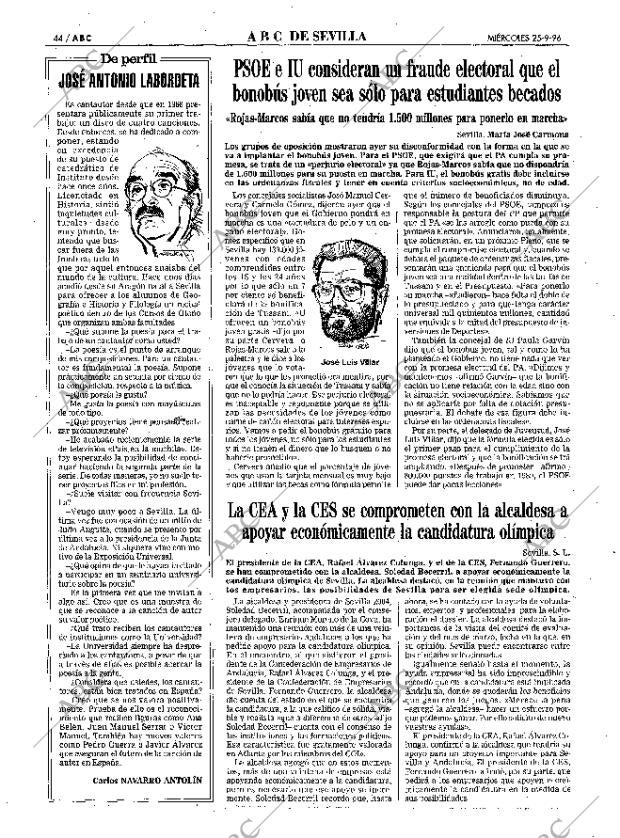 ABC SEVILLA 25-09-1996 página 44