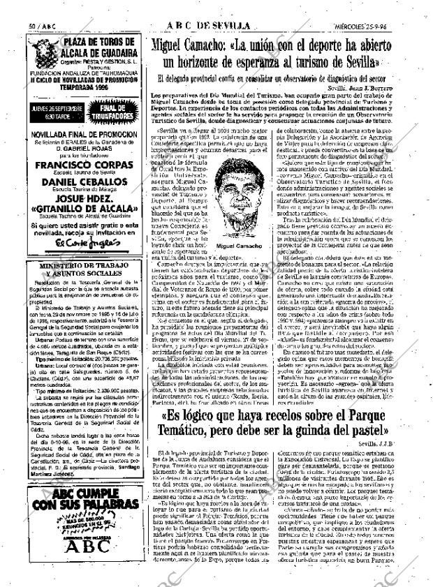 ABC SEVILLA 25-09-1996 página 50