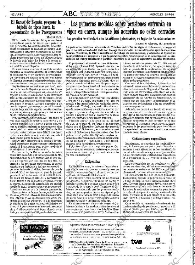 ABC SEVILLA 25-09-1996 página 62