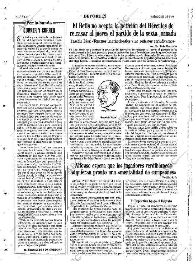 ABC SEVILLA 25-09-1996 página 74