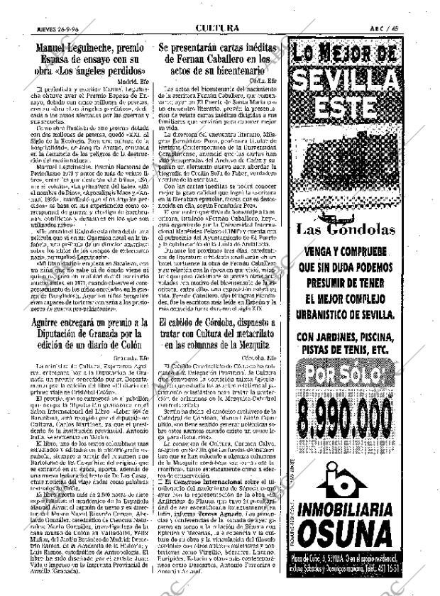 ABC SEVILLA 26-09-1996 página 45