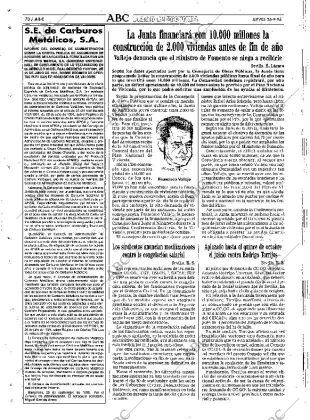 ABC SEVILLA 26-09-1996 página 70