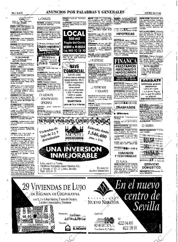 ABC SEVILLA 26-09-1996 página 96