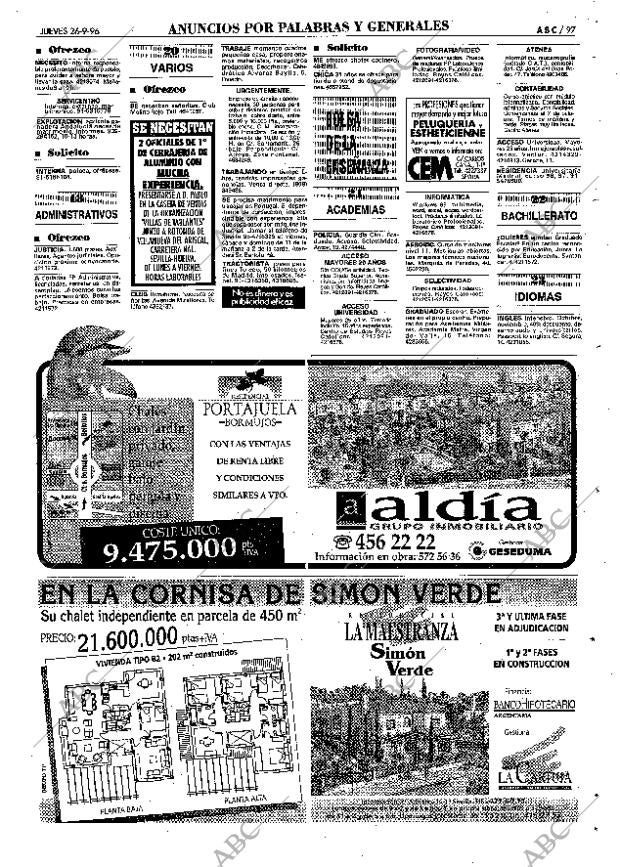 ABC SEVILLA 26-09-1996 página 97
