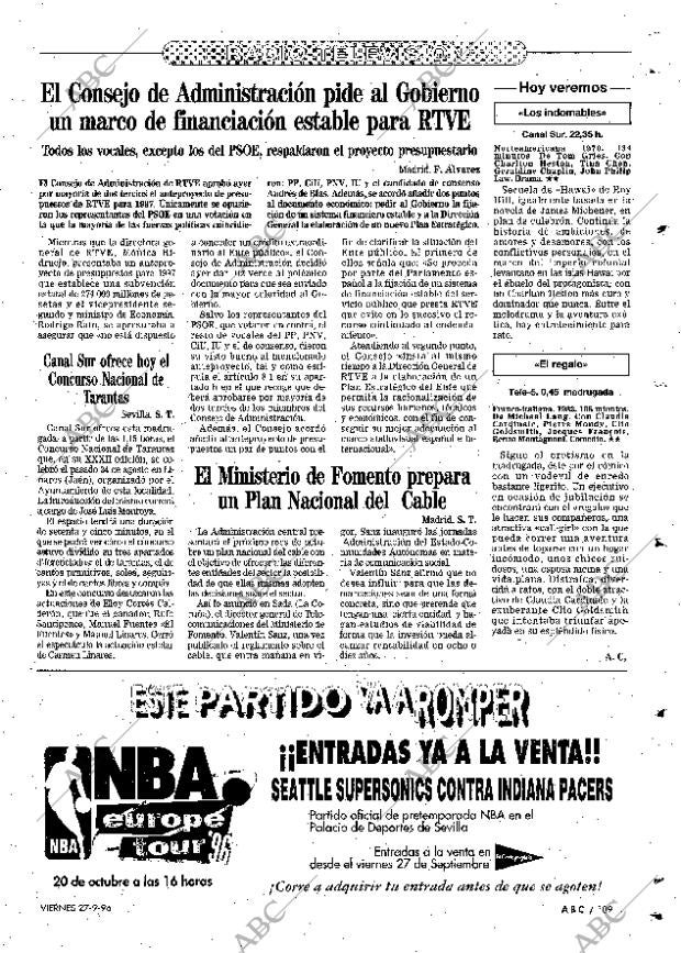 ABC SEVILLA 27-09-1996 página 109