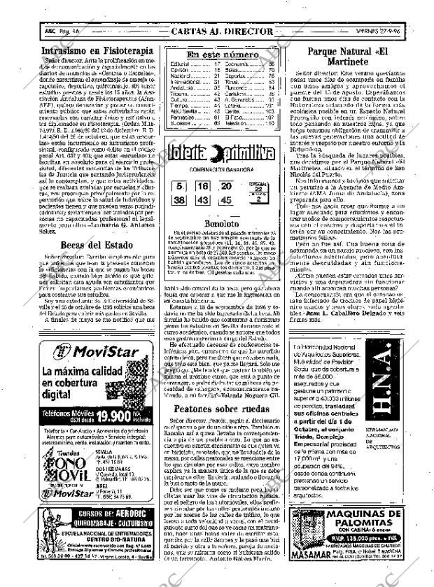 ABC SEVILLA 27-09-1996 página 16