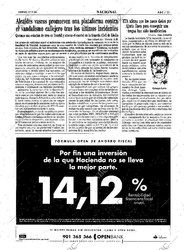 ABC SEVILLA 27-09-1996 página 23