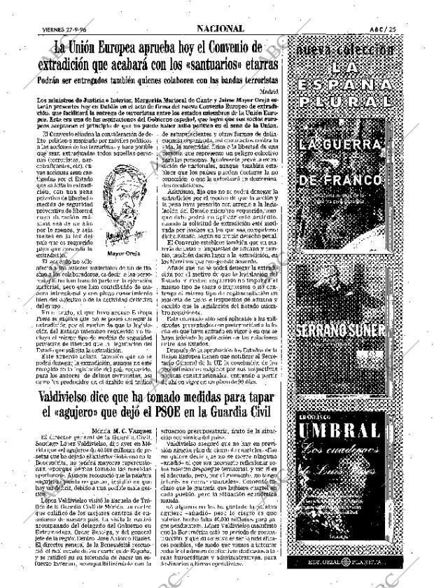 ABC SEVILLA 27-09-1996 página 25