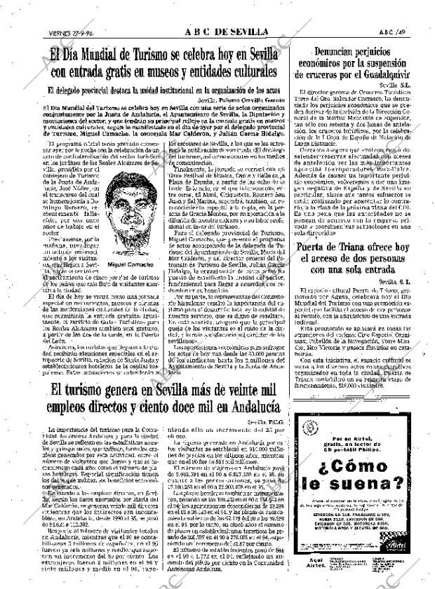 ABC SEVILLA 27-09-1996 página 49