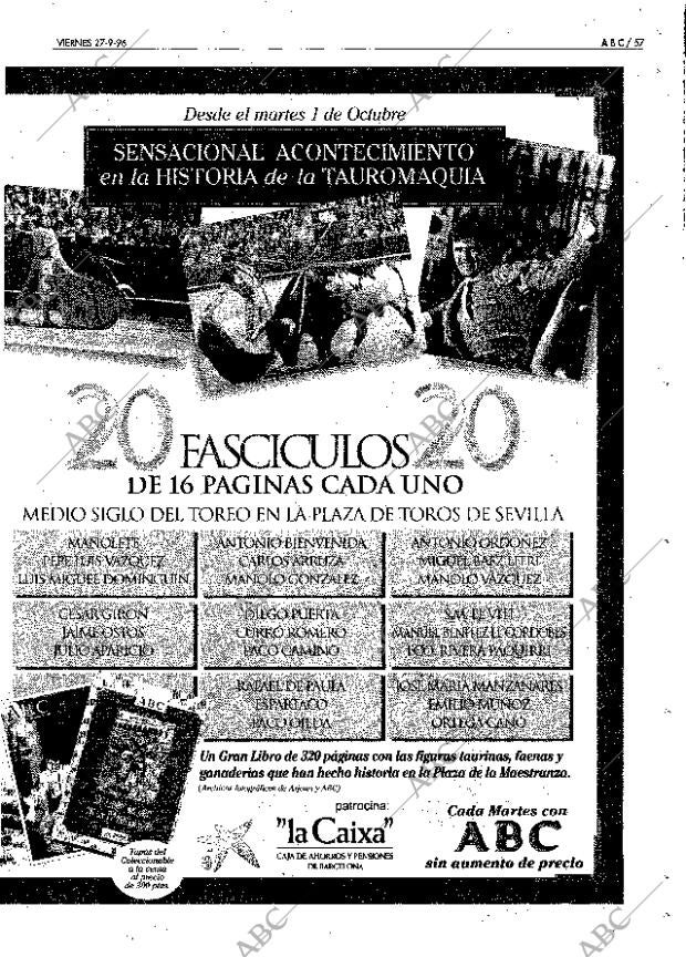 ABC SEVILLA 27-09-1996 página 57