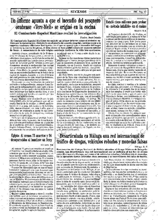 ABC SEVILLA 27-09-1996 página 63