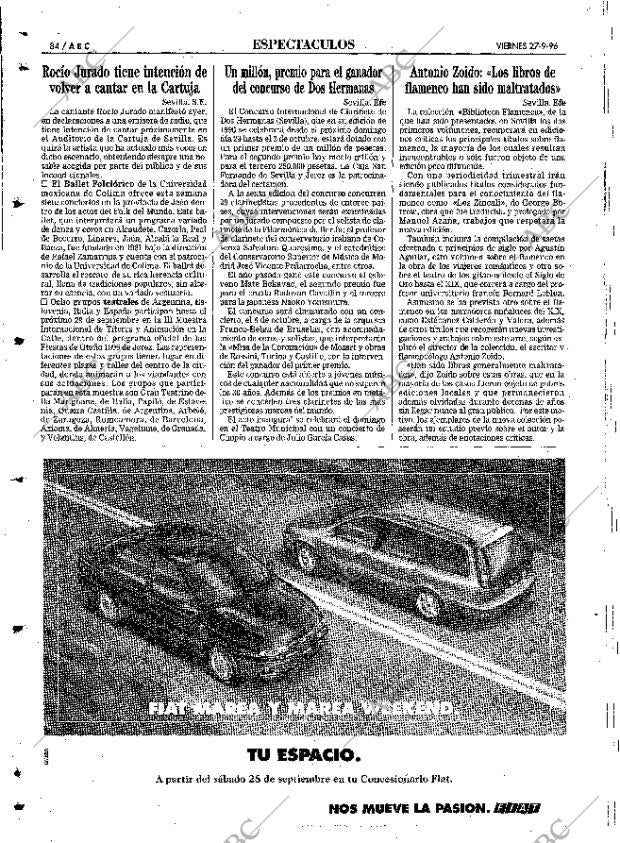 ABC SEVILLA 27-09-1996 página 84