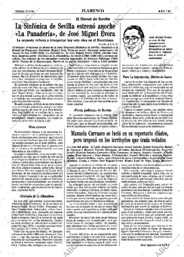 ABC SEVILLA 27-09-1996 página 85