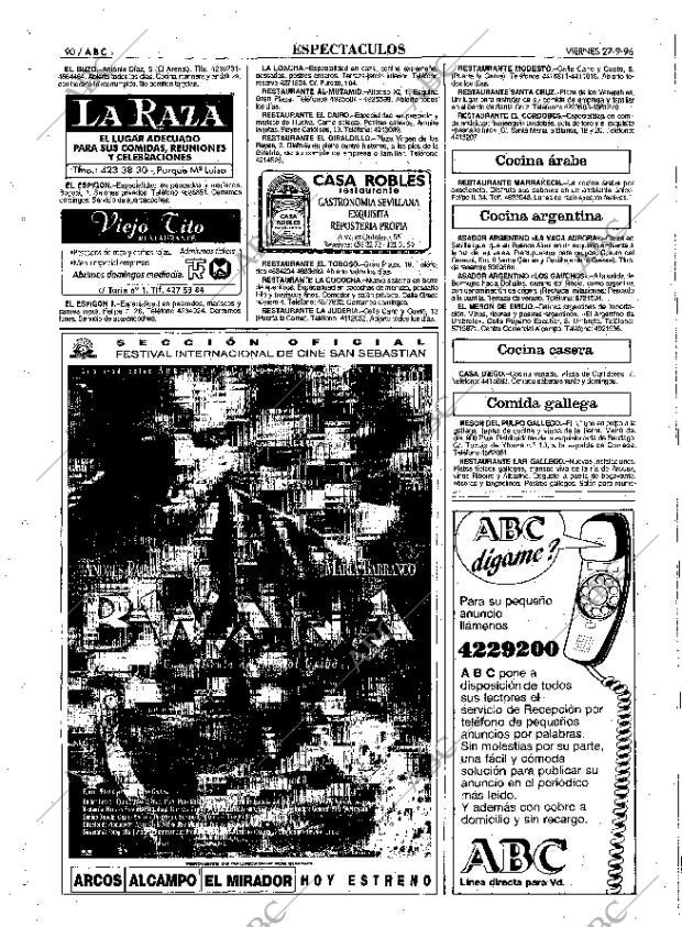 ABC SEVILLA 27-09-1996 página 90