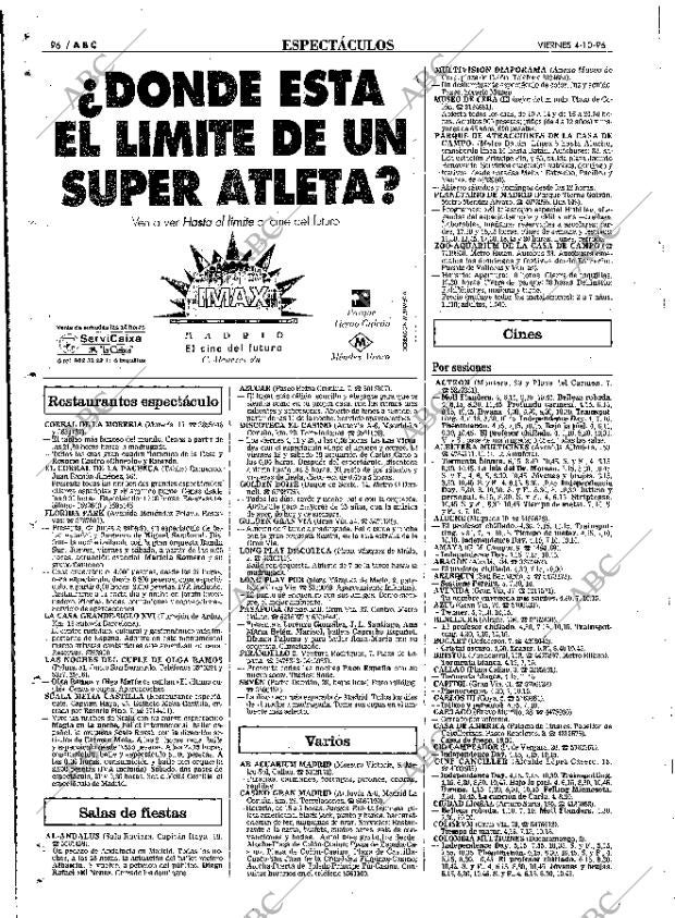 ABC MADRID 04-10-1996 página 96