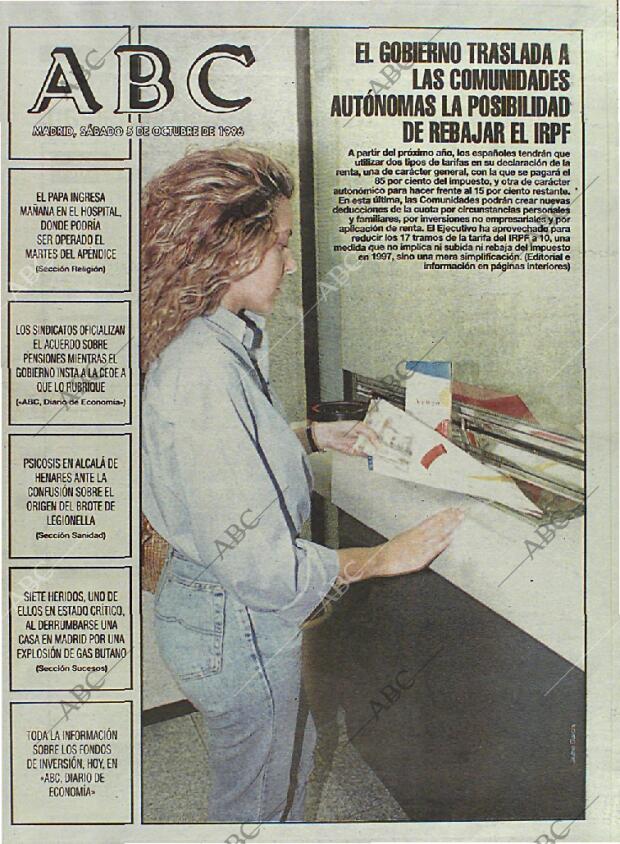 ABC MADRID 05-10-1996 página 1