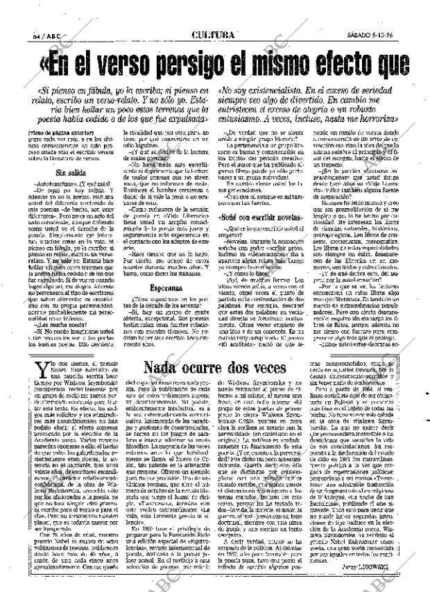 ABC MADRID 05-10-1996 página 64