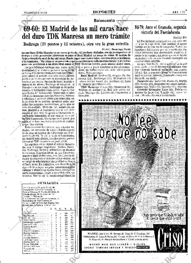 ABC MADRID 06-10-1996 página 93