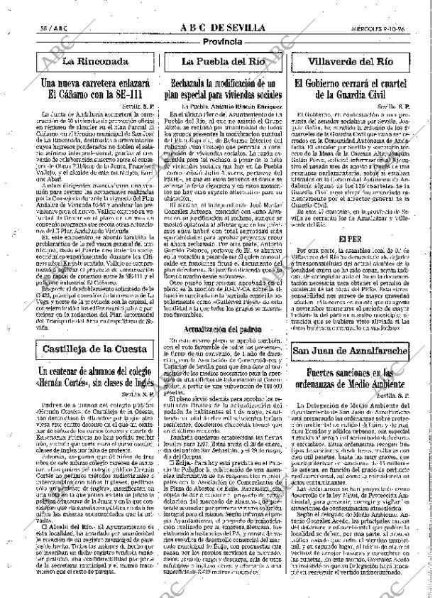 ABC SEVILLA 09-10-1996 página 58