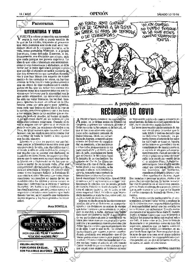 ABC MADRID 12-10-1996 página 18