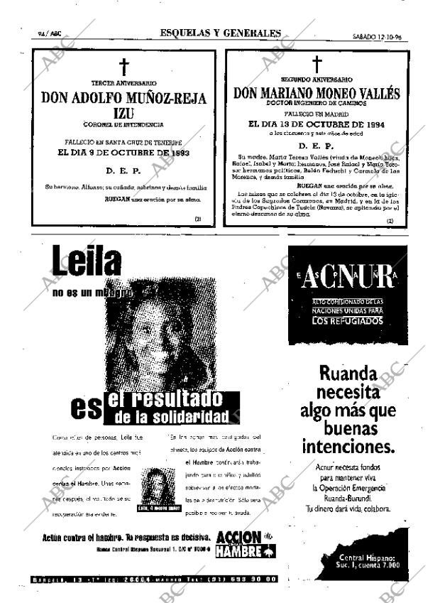 ABC MADRID 12-10-1996 página 94